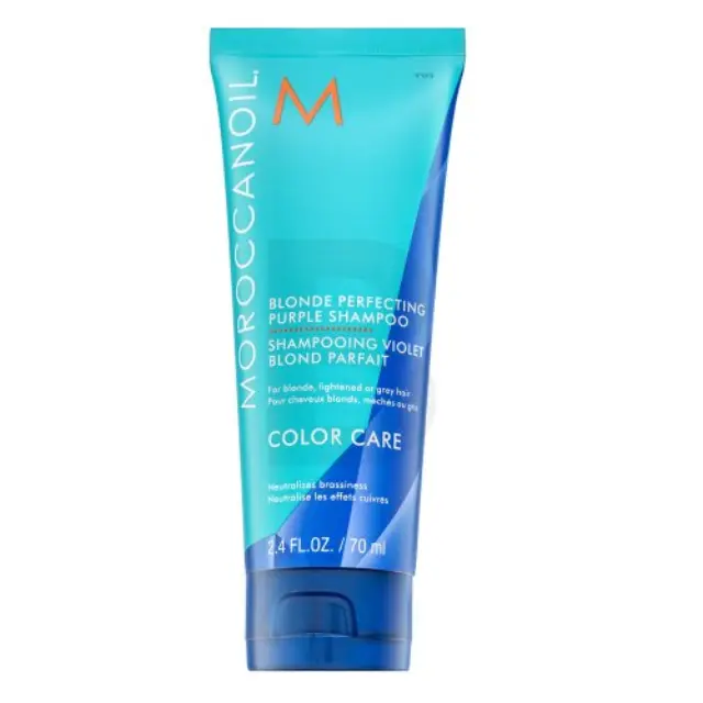 Moroccanoil Color Care Blonde Perfecting Purple Shampoo neutralising shampoo for blond hair 70 ml