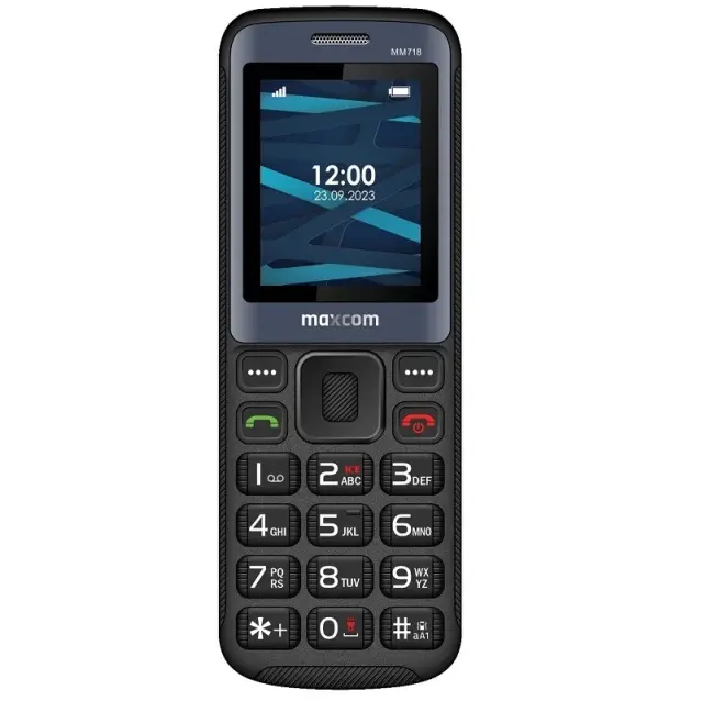 Maxcom MM718L 1.77" 4G VoLTE με Ραδιόφωνο, Φακό και Ανοιχτή Ακρόαση Μαύρο