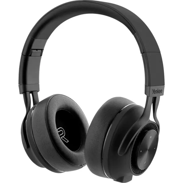 Wireless Ακουστικά Stereo Yenkee YHP 20BT v5.0 300mAh 8hrs Αναπαραγωγής με Κουμπιά Αφής Μικρόφωνο και Θύρα AUX Μαύρα