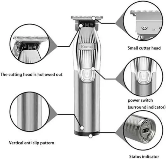 Επαναφορτιζόμενη κουρευτική μηχανή και trimmer Kemei KM-i32