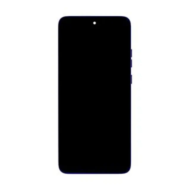 Motorola Edge 50 Neo LCD Display + Touch Unit + Front Cover Blue (Service Pack)