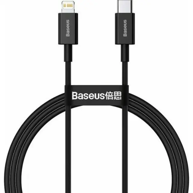 BASEUS cablel Type C to Apple Lightning 8-pin PD20W Power Delivery Fast Charging CATLYS-A01 1m black