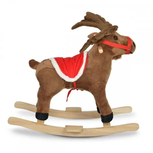MONI TOYS - Plush rocking deer Rudolf WJ-001 - 3800146230647 2