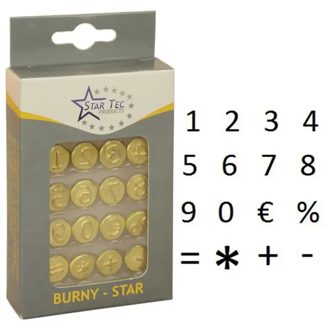 Startec Μύτες Πυρογράφου Αριθμοί και Σύμβολα 16τεμ (20205)