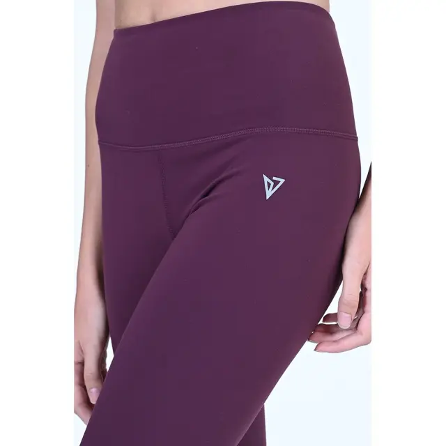 Magnetic North Zip Pocket Tights (50002-Dark Maroon) - Καφέ 2