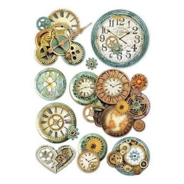 Ριζόχαρτο Stamperia 21x29cm Gearwheels and clock
