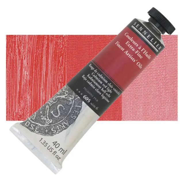 Sennelier Λάδι Finest Artists Oil 605 Cadmium Red Light - 40ml