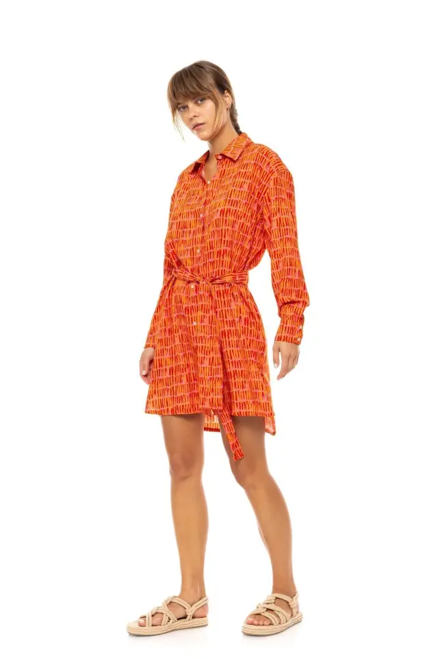 Beachwear Sorbet B623 Orange Pink Label 3