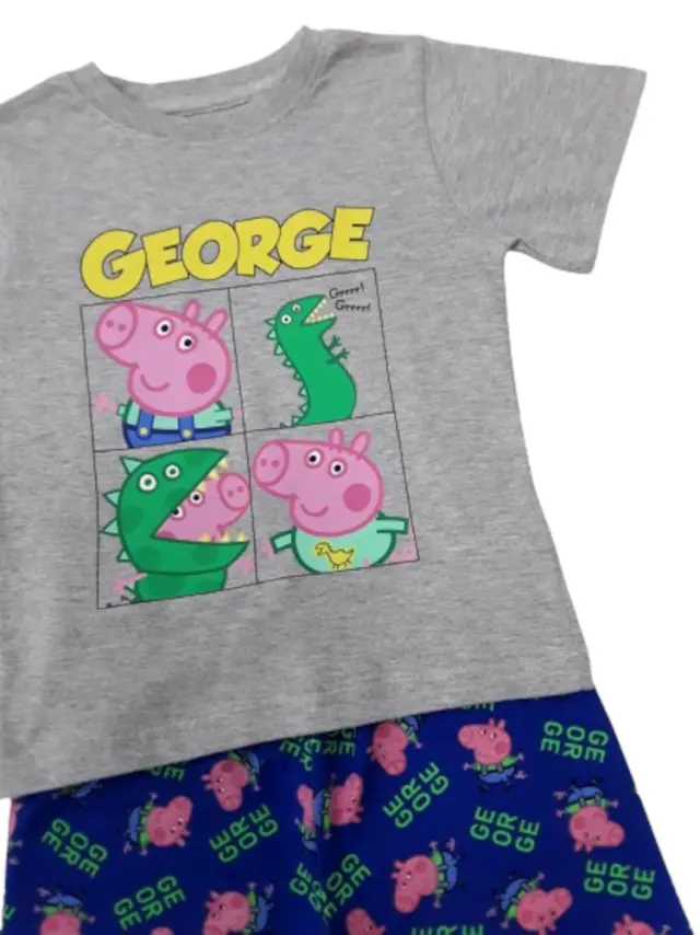 Πιτζάμα Καλοκαιρινή Peppa George Grey Blue 80101960021 - 6-7 Y (122cm) 3