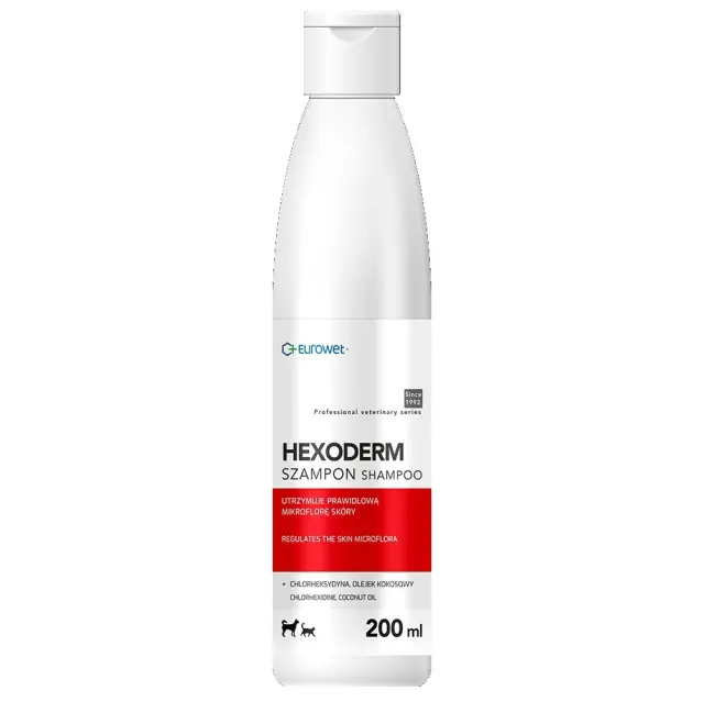 EUROWET Hexoderm - shampoo for dogs and cats - 200 ml