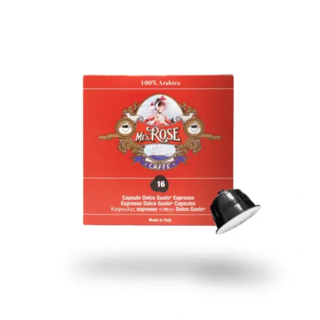 Mrs Rose Dolce Gusto κάψουλες 16 τεμάχια κουτί