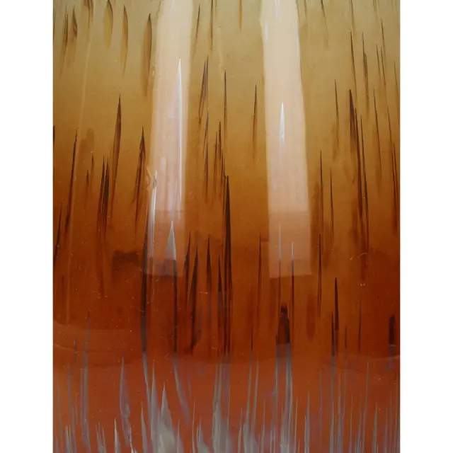 Κηροπήγιο Πορτοκαλί Γυαλί 23x23x23cm 3