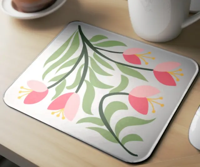 Mousepad ( flowers 70s , design-23 ) Διαστάσεις: 23cm(μήκος) x 20cm (ύψος) 2