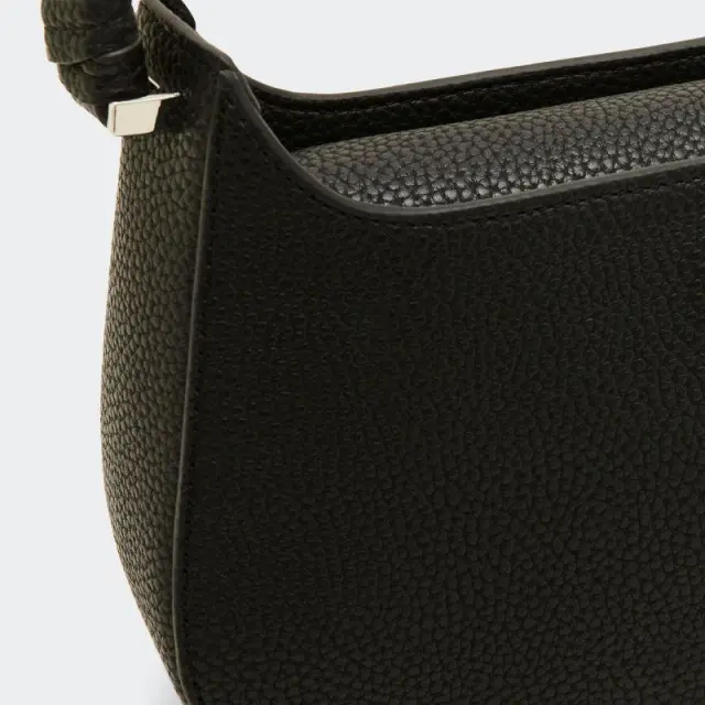 Tommy Hilfiger - Γυναικεία Τσάντα Χειρός Th Emblem Shoulder Bag AW0AW14878-BDS Μαύρο 3