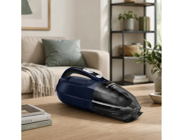 Ηλεκτρικό Σκουπάκι Χειρός Bosch Move Lithium BHN20L με ισχύ 20V και χωρητικότητα 0.3L - Μπλε BHN20L