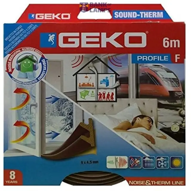 Sound and draught excluder brown 6m 3300/4 GEKO