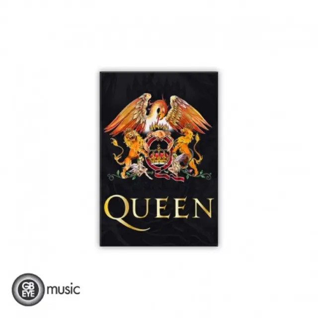 Μαγνητάκι QUEEN - Standard Magnet (golden) - Crest GBYMGN001