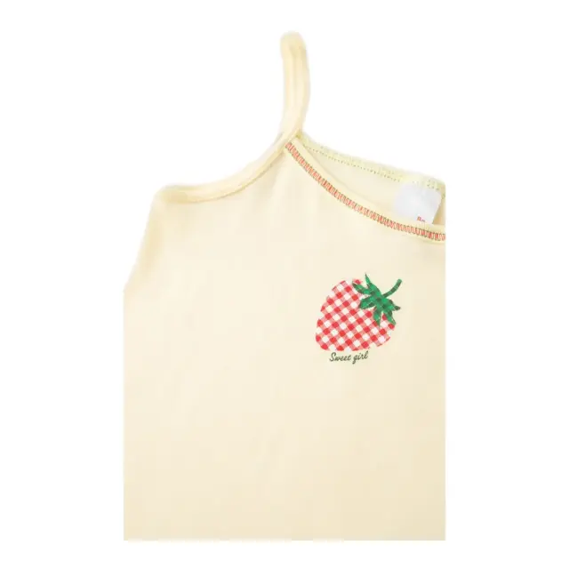 Minerva Παιδικό Φανελάκι Κορίτσι Τιράντα Strawberry, Χρώμα Βανίλια 2