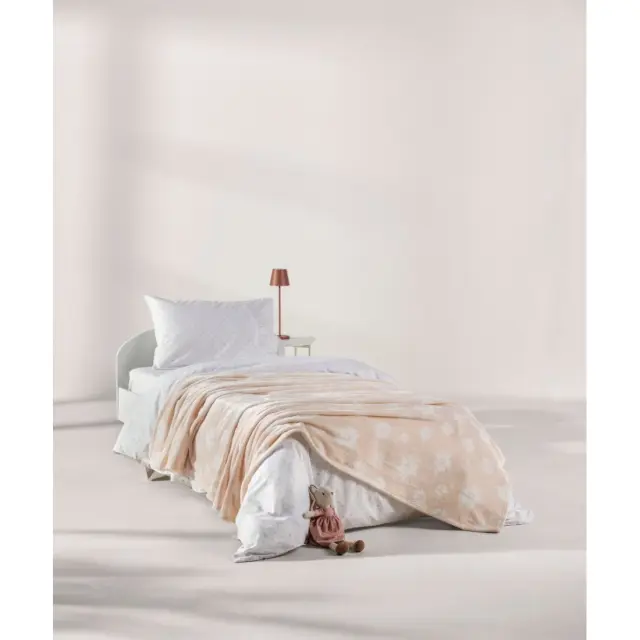 Παιδική Κουβέρτα Fleece Μονή Kentia Bonny Pink-White 160x220