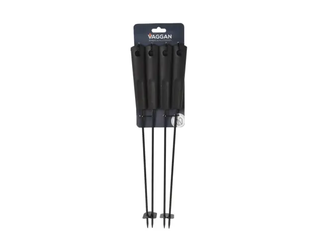 4 Μεταλλικά σουβλάκια μπάρμπεκιου Vaggan (C83500300) Με αντικολλητική επίστρωση, 45.5 cm C83500300