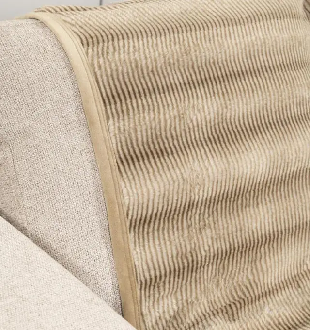 Ριχτάρι Διθέσιο 180x250 Αντιολισθητικό Nima Lunetta Beige 100% Πολυέστερ 2