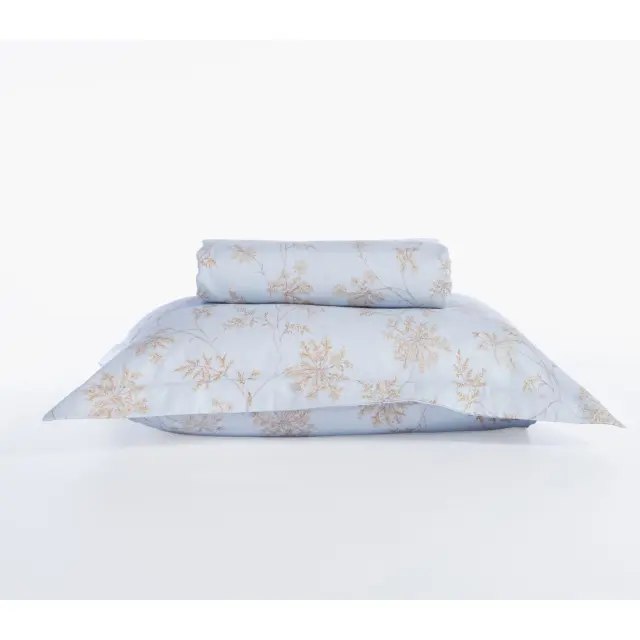 ΣΕΤ ΠΑΠΛΩΜΑΤΟΘΗΚΗ ΥΠΕΡΔΙΠΛΗ FOXY 240X230 NEF-NEF HOMEWARE, 100% BAMBAKI - SILVER/BLUE (039557) 3