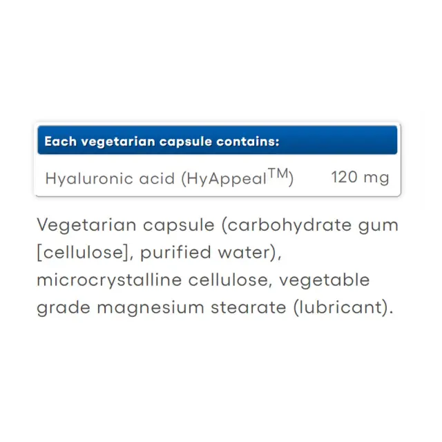 Natural Factors HyAppeal Vegan Hyaluronic Acid 2