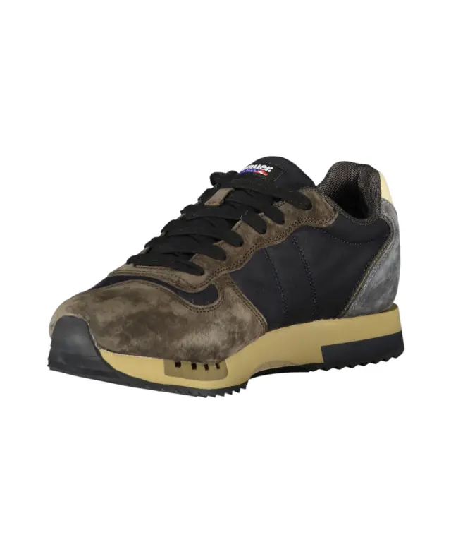 Blauer - Ανδρικά Sneakers F5QUEENS01WAX-NVYBRW Μπλε/Καφέ 3