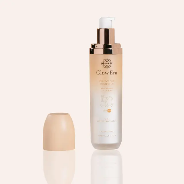 Glow Era Αντηλιακό Perfect Sun Protector SPF50 με 4 βλαστοκύτταρα, 50ml 3