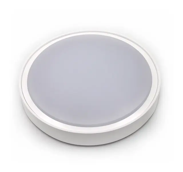 LED ΠΛΑΦΟΝΙΕΡΑ PC ΣΤΡΟΓΓΥΛΗ Φ360mm 28W 4000K IP65 ΛΕΥΚH