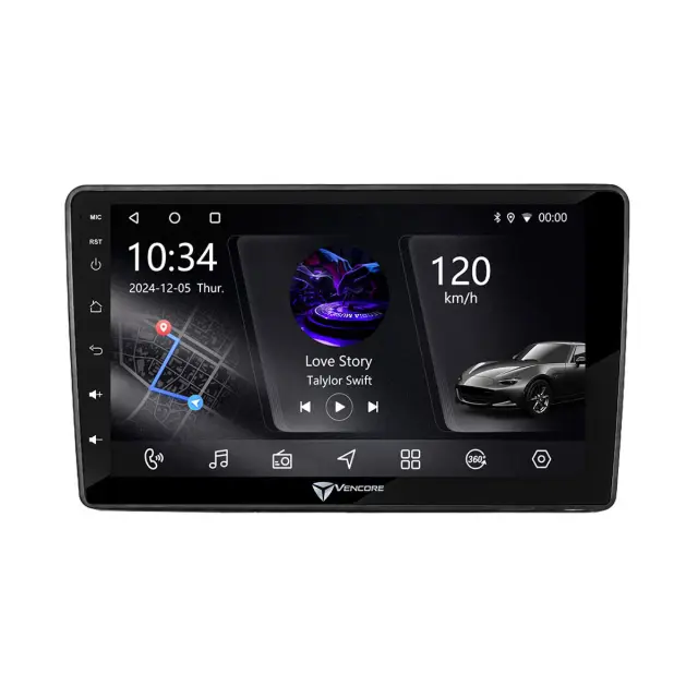 VenCore Οθόνη Multimedia Android 15 10.1" PX5S Octa-Core 2GB/32GB IPS με Πρόσοψη, CarPlay, Android Auto και Υποστήριξη Κάμερας 360° για Fiat 500L 2012-2018 – Μαύρη (3236-10006-0410B) 2