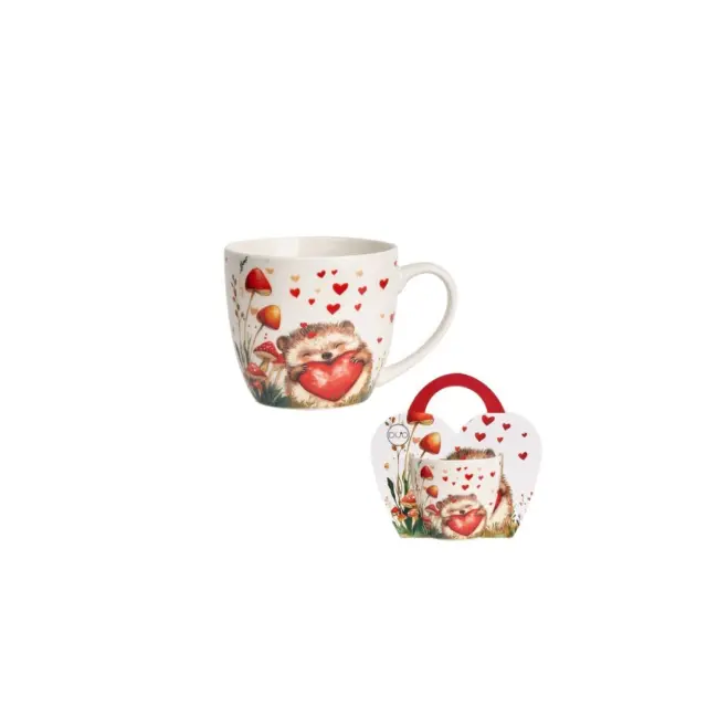 Duo gift Πορσελάνινη Κούπα 460ml Hearts: Hedgehog 3