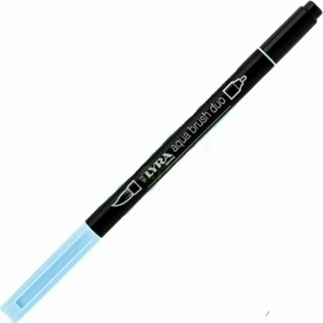 Μαρκαδόρος Πινέλο Lyra Aqua Brush Duo Clacier Blue/ 6520045 (Lyra)