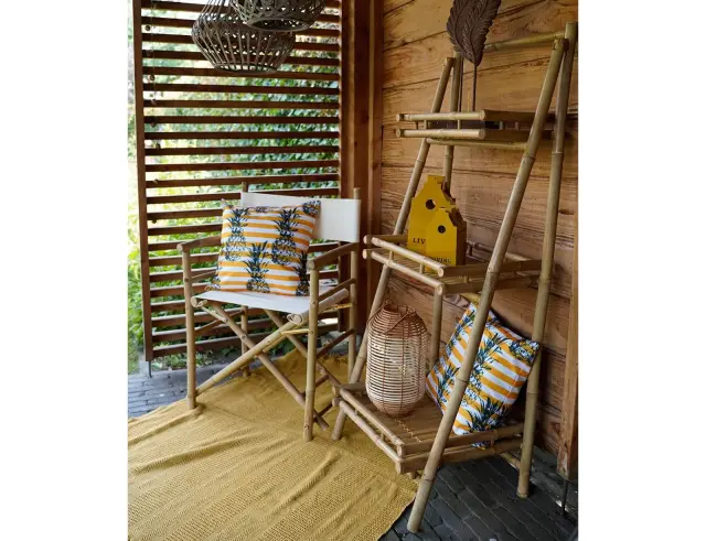 Ραφιέρα Lesli Living από Ξύλο Bamboo, με διαστάσεις 56x50x145cm - Απόχρωση Ξύλου 41291 3