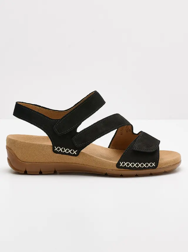 Gabor Πέδιλα Γυναικείο δέρμα Nubuck Μαύρο GAB/63734 17-SCHWARZ 3