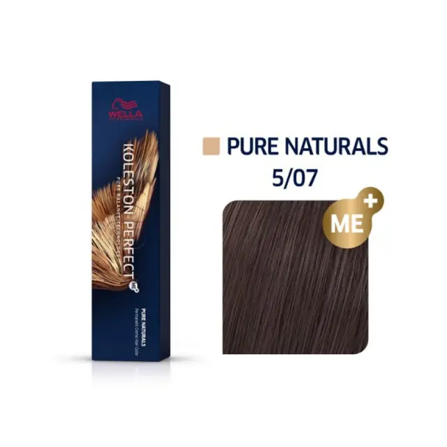 Wella Professionals Koleston Perfect Me+ Rich Natuals 60ml | Απόχρωση 5/07 Καστανό Ανοιχτό Φυσικό Καφέ
