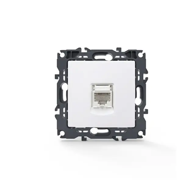 PRIME ΠΡΙΖΑ ΤΗΛΕΦΩΝΟΥ ΛΕΥΚΗ ΜΕ ΒΥΣΜΑ 1XRJ11 CAT3 IP20 / 1000113001