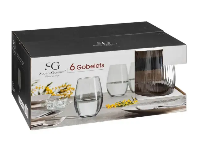 Σετ ποτήρια Midnight Secret de Gourmet με χωρητικότητα 540ml - 6 τεμάχια 154980 2