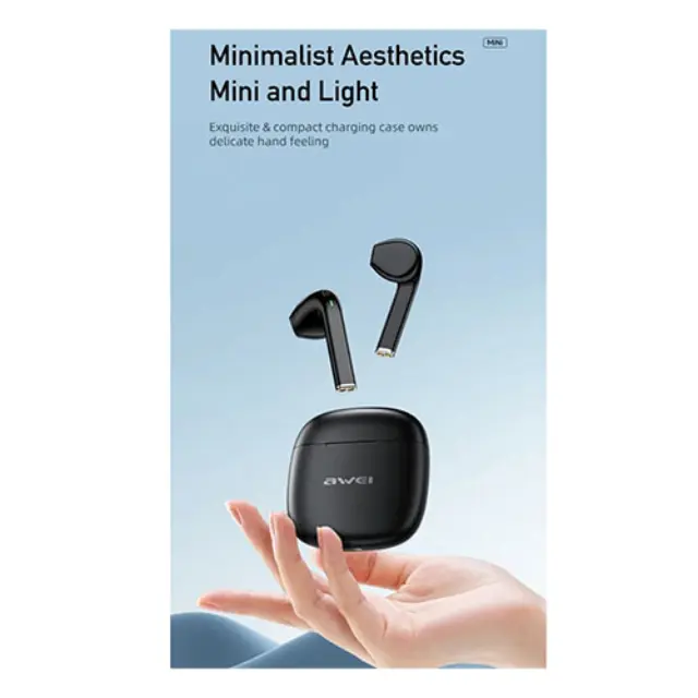Awei T26 Pro In-ear Bluetooth Handsfree Ακουστικά με Θήκη Φόρτισης 3