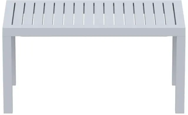 Τραπέζι OCEAN Silver Grey PP 90x45x45ε. 2