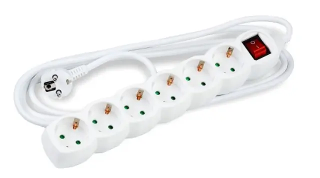 Technik Πολύπριζο 6 θέσεων 3x1,5mm 5m με Διακόπτη 41.001.0016