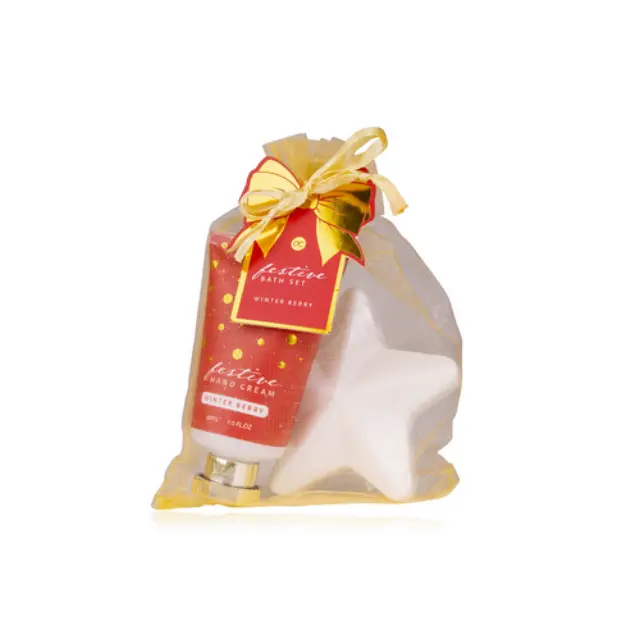 Accentra Festive Bath Set Winter Berry