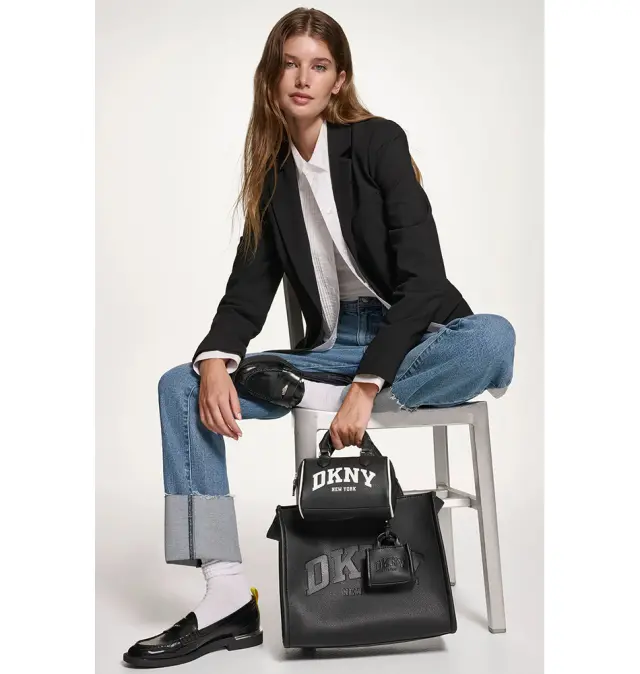 Γυναικεία Τσάντα Χειρός/Ώμου DKNY Hadlee Md Tote R53AAR57-BGD Μαύρη Μαύρο 2