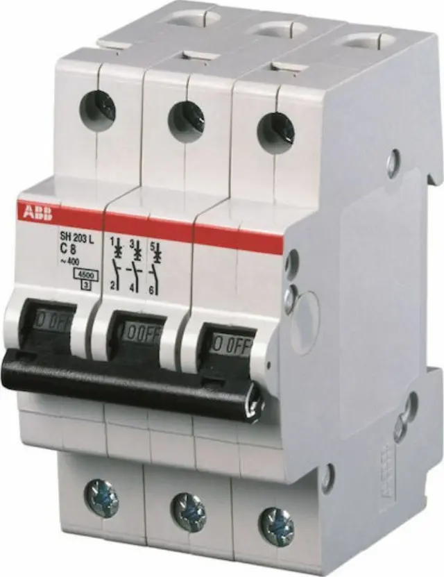 ABB Αυτόματη Ασφάλεια 3Ρ 10Α 3ΚΑ B10 S233