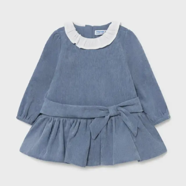 Baby 6 μηνών έως 4 ετών Φόρεμα κοτλέ μπλε - 9M
