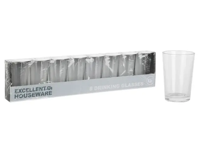 Σετ Γυάλινα Ποτήρια Excellent Houseware χωρητικότητας 240ml - 8 τεμάχια YE5000270 2