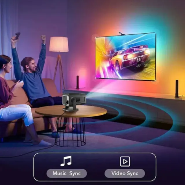 YH320 Max Προτζέκτορας Full HD Απλής Λάμπας με Wi-Fi 3