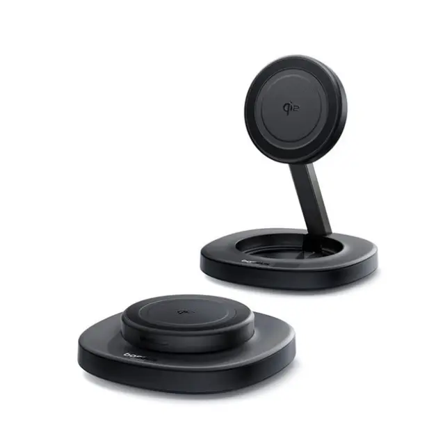 Baseus Ασύρματος Φορτιστής EnerFill FF11 15W Foldable with 20W Wall Charger and 1m USB-C Cable Black