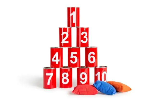 BS Toys Παιχνίδι Στόχου Τενεκεδάκια Αριθμοί Red (3+ ετών) GA093