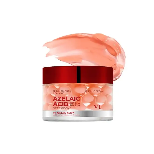 VT Cosmetics Azelaic Acid Care Capsule Cream Κρέμα Προσώπου με Αζελαϊκό Οξύ για Λιπαρότητα, 50ml
